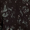 Robe droite détail noeud dos noir femme