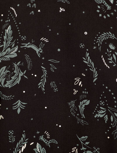 Robe droite détail noeud dos noir femme