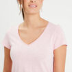 T-shirt manches courtes rose femme