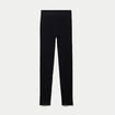 Leggings taille haute sans couture noir femme