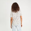 Blouse manches courtes blanc femme