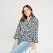 Blouse manches longues noir femme