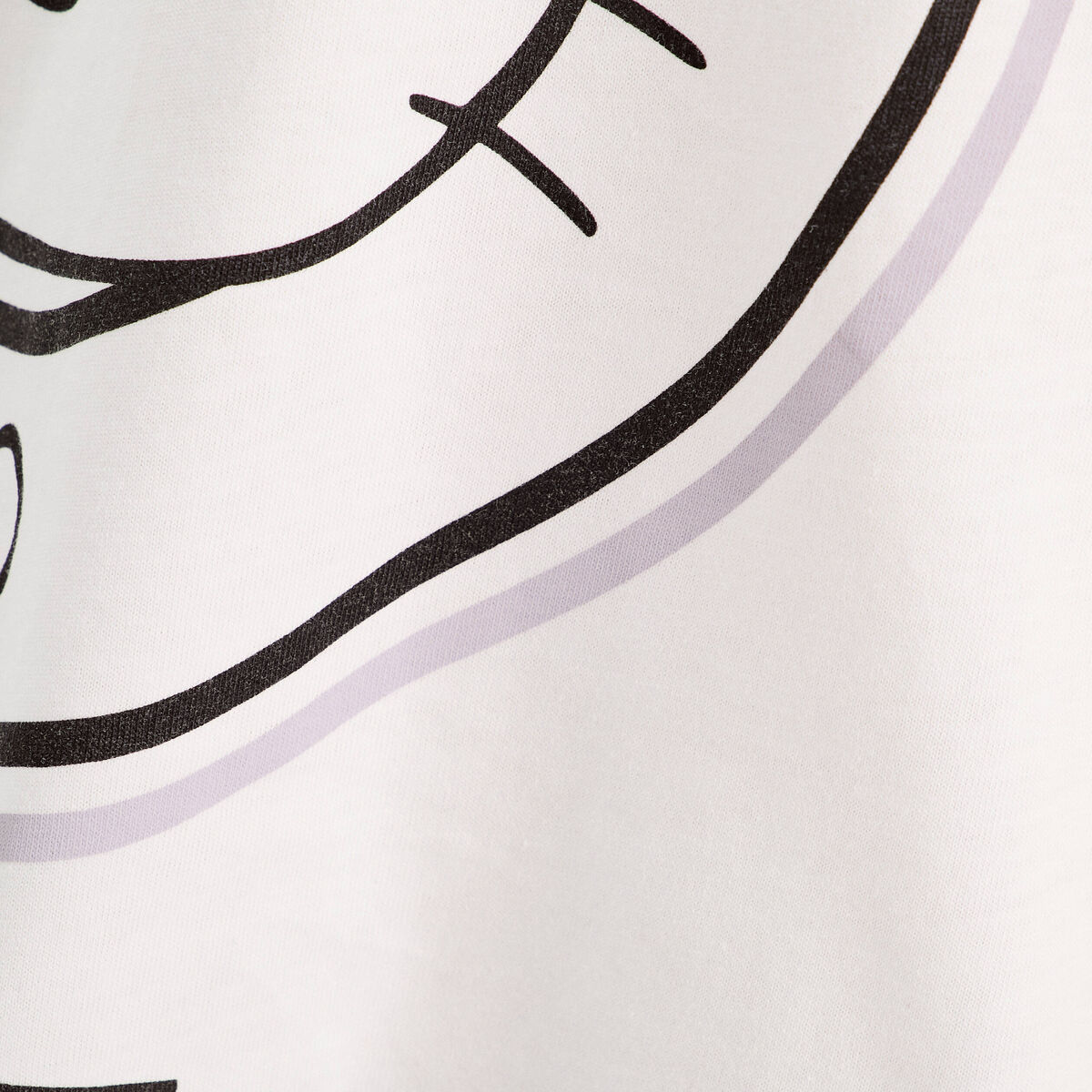 T-shirt oversize Hello Kitty blanc femme