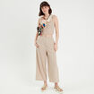 Bustier bretelles fines beige femme