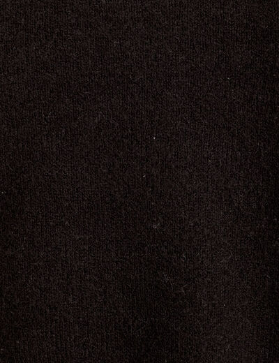 Gilet boutonné manches longues noir femme