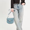 Sac besace bleu femme
