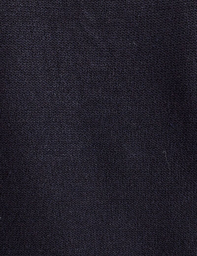 Pull 2-en-1 chemise bleu marine femme