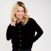 Gilet manches longues noir femme