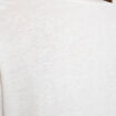 T-shirt col rond manches courtes brod&eacute; ecru femme