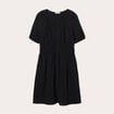 Robe évasée fluide noir femme