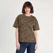 T-shirt manches courtes beige femme