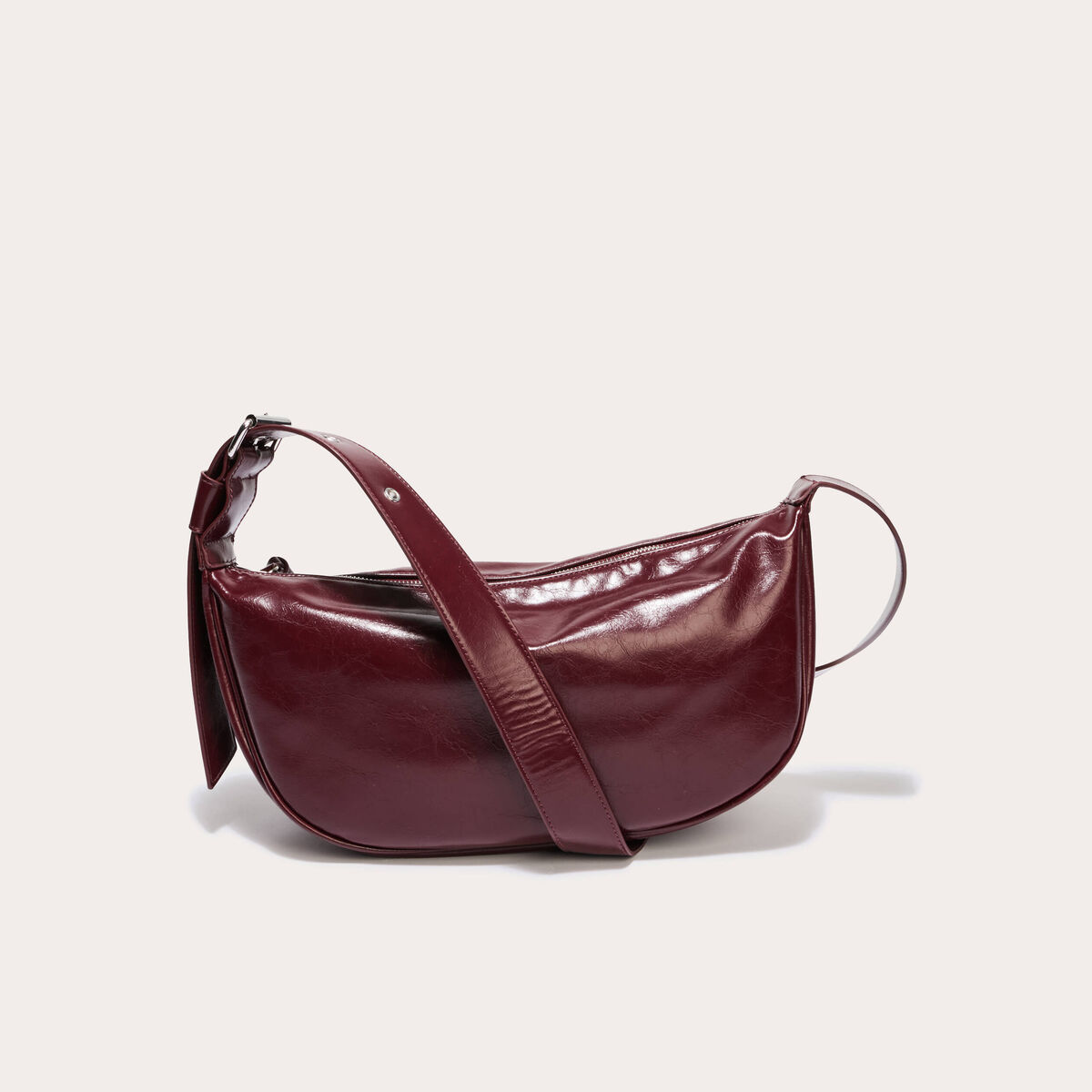 Sac banane bordeaux femme