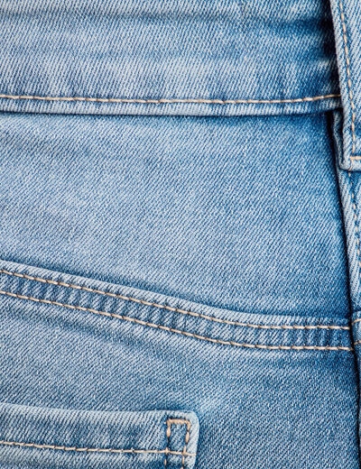 Jeans slim 5 poches denim bleach femme