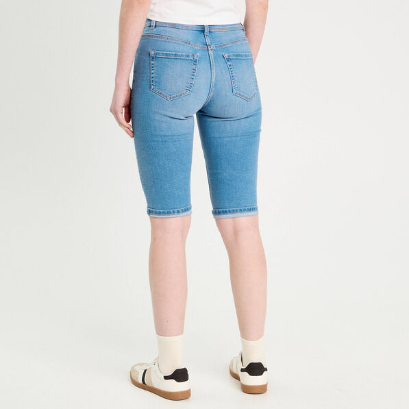 Bermuda skinny en jean denim double stone femme
