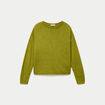 Pull manches longues vert fonc&eacute; femme