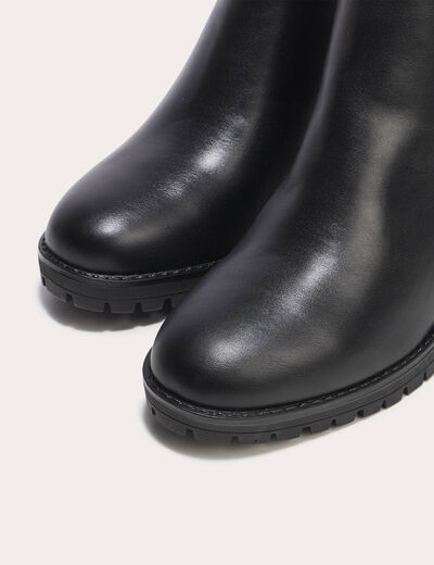 Bottines à talon noir femme