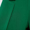 Veste blazer manches 3/4 vert femme