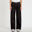 Jean wide leg taille basse denim noir femme