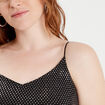 Débardeur cropped paillettes couleur argent femme