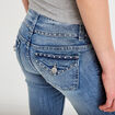 Jean bootcut taille basse denim triple stone femme