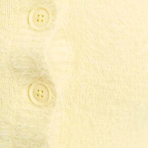 gilet manches longues cropped jaune clair femme Gilet manches longues cropped jaune clair femme