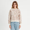 Sweat manches longues blanc femme