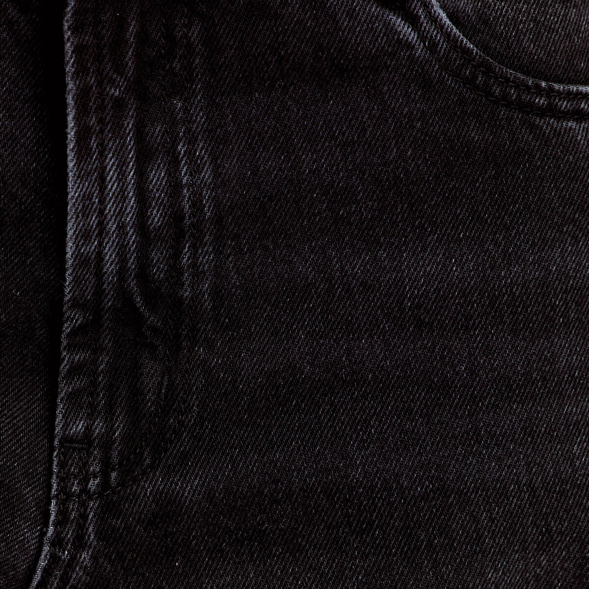 Jean barrel taille haute denim noir femme