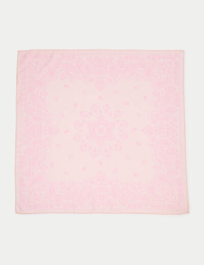 Foulard rose clair femme