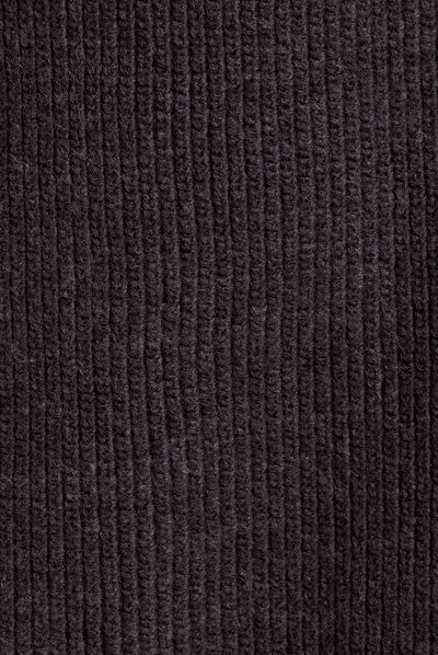 Robe pull moulante col montant noir femme