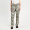 Pantalon large vert kaki femme