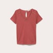 T-shirt manches courtes vieux rose femme