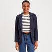 Veste blazer cintrée bleu marine femme