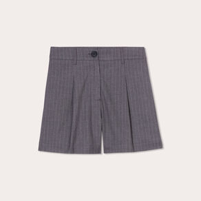 Short city droit gris femme
