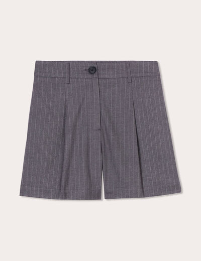 Short city droit gris femme