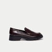 Mocassins bordeaux femme