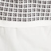 Sweat effet 2-en-1 chemise ecru femme
