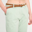 Pantalon chino 7/8ème vert pastel femme