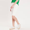 Pantacourt blanc femme
