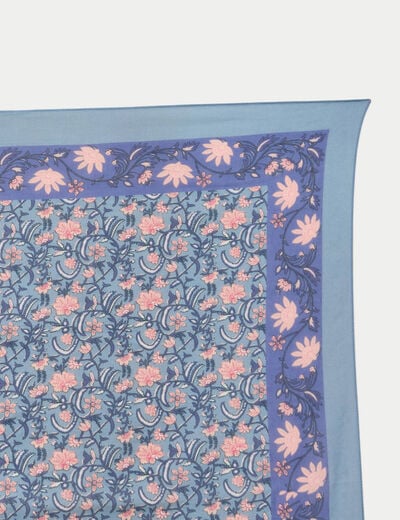 Foulard bleu femme