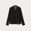 Chemise manches longues noir femme