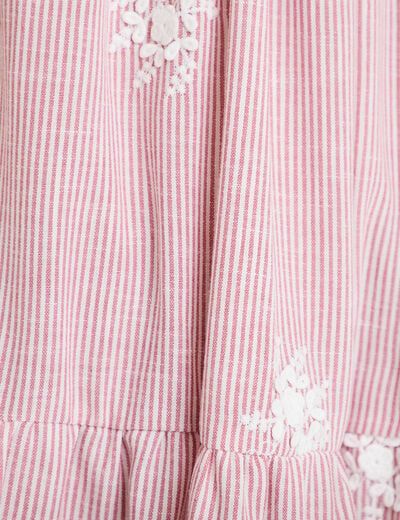 Robe longue &eacute;vas&eacute;e &agrave; fines bretelles rouge femme