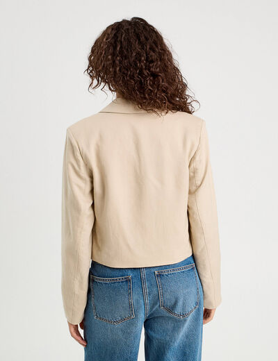 Veste esprit blazer beige femme