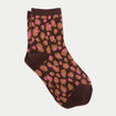 Chaussettes marron fonc&eacute; femme