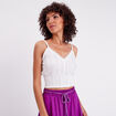 Blouse broderie anglaise ecru femme