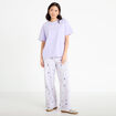 T-shirt oversize brod&eacute; Bridgerton parme femme