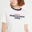 T-shirt manches courtes blanc femme