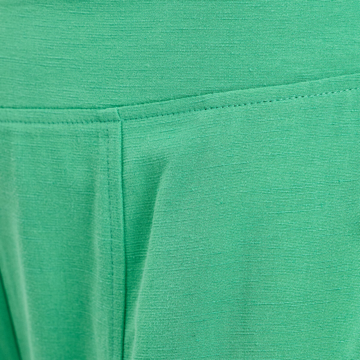 Pantalon large taille standard vert femme