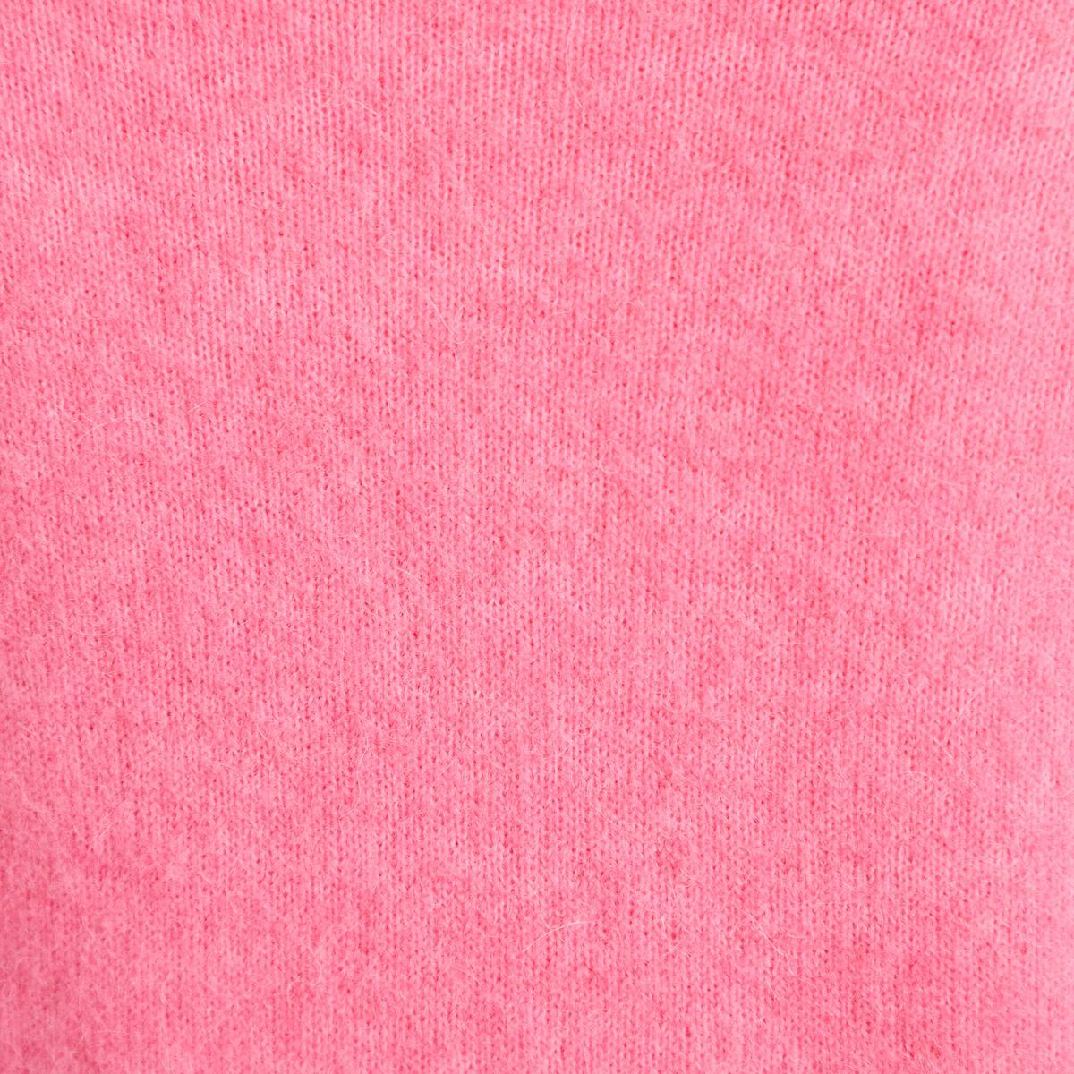 Pull avec col en V rose vif femme
