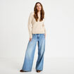 Pull col bateau sable femme