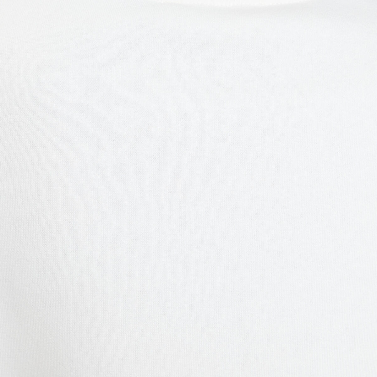 Sweat col rond manches longues ecru femme